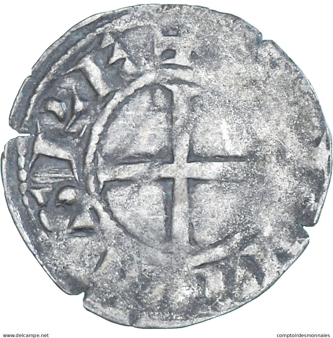 Monnaie, France, Philippe II, Denier, 1180-1223, Saint-Martin De Tours, TB - 1180-1223 Philippe II Augustus