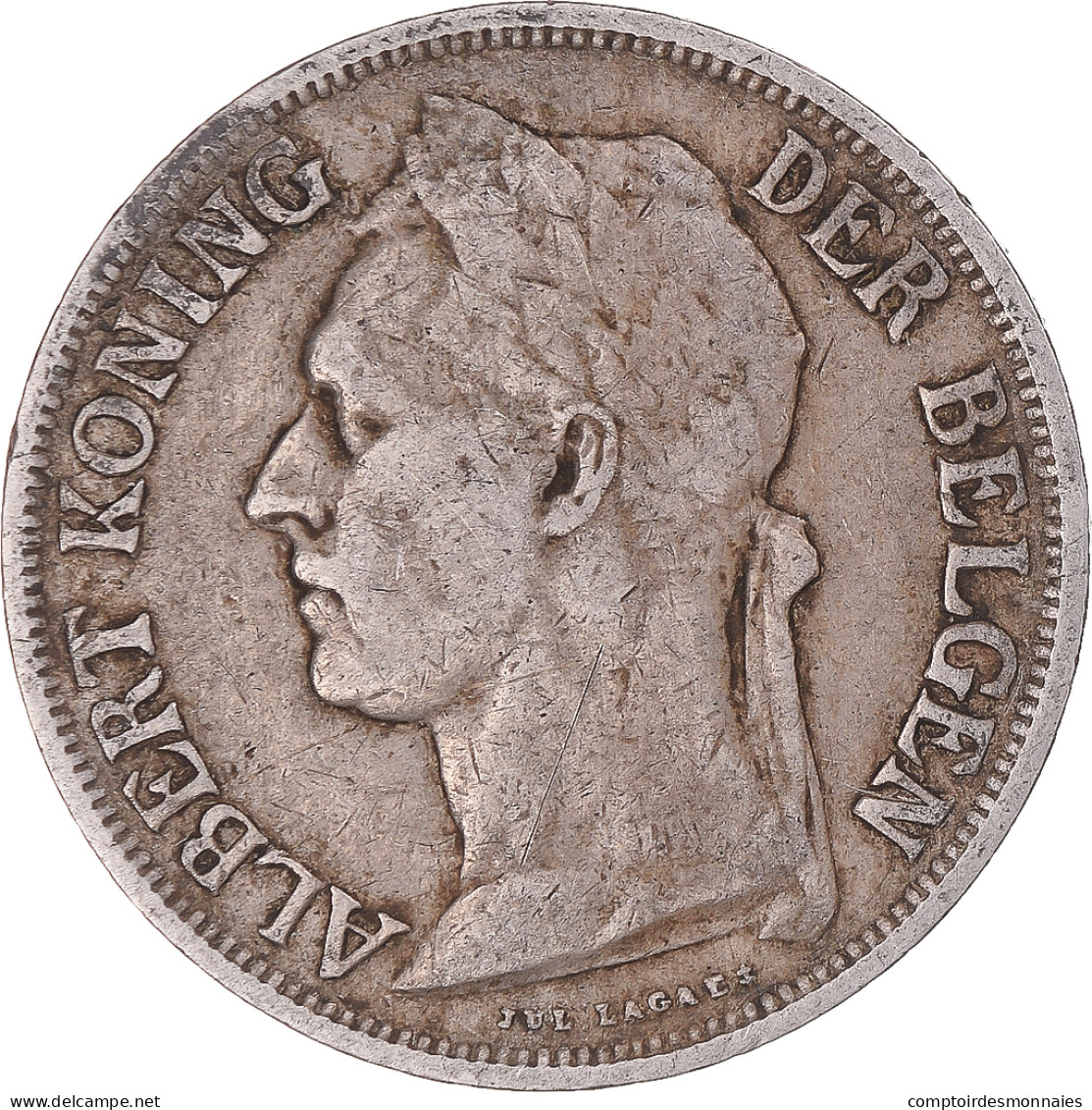 Monnaie, Congo Belge, Albert I, Franc, 1926, TTB, Cupro-nickel, KM:21 - 1910-1934: Albert I