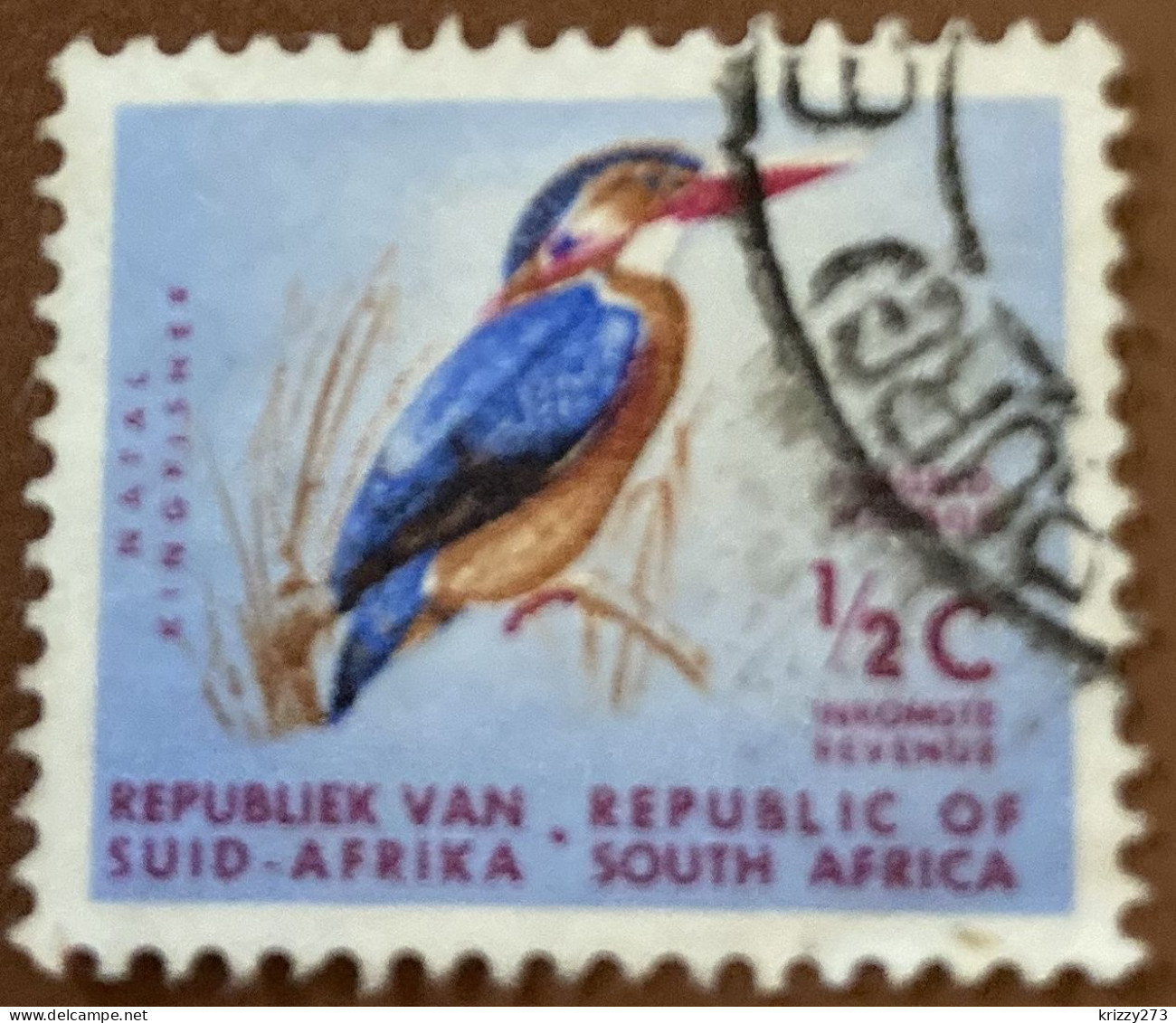 South Africa 1961 Animal Ispidina Picta ½ C - Used - Oblitérés