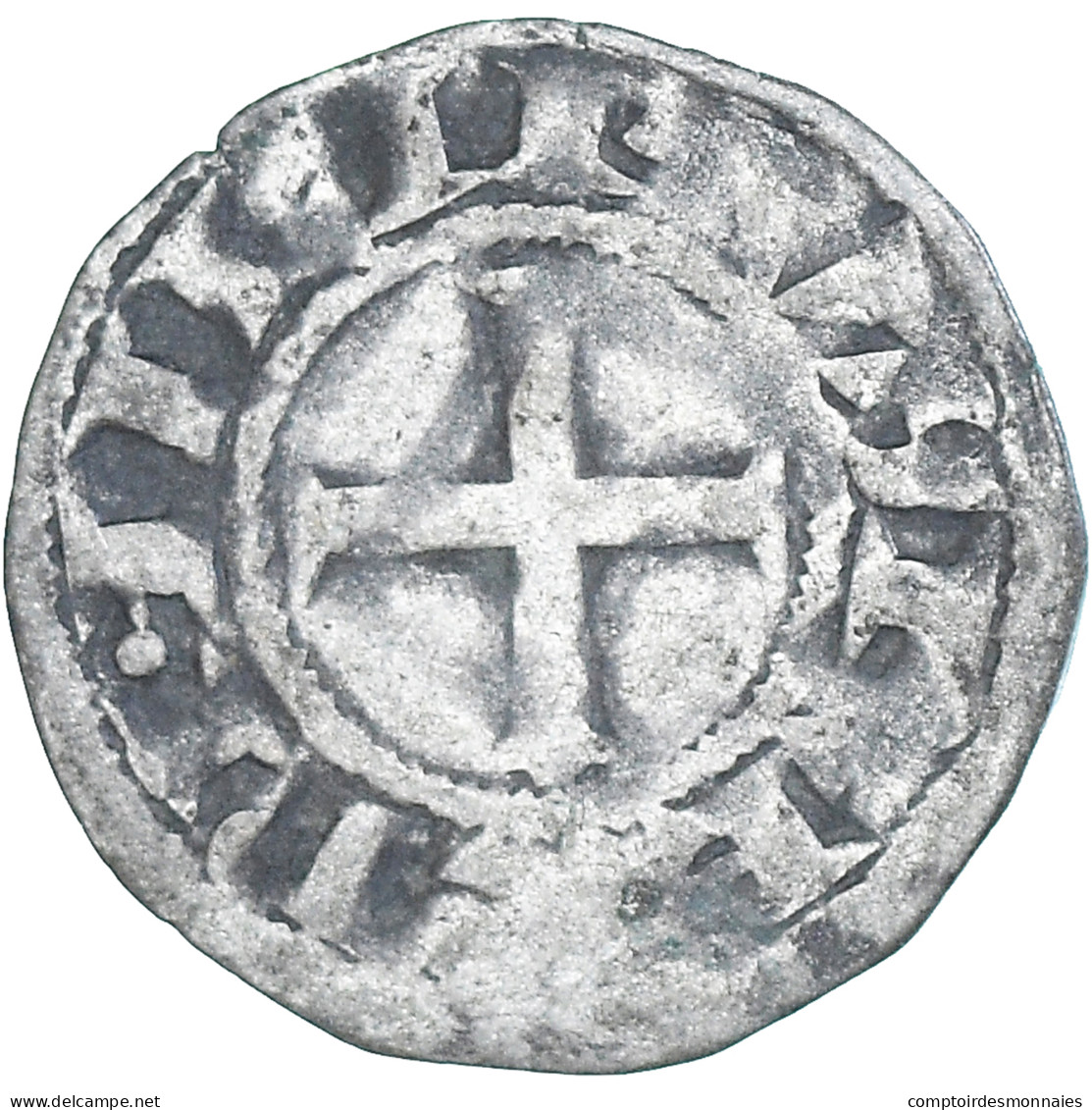 Monnaie, France, Philippe II, Denier, 1180-1223, Saint-Martin De Tours, TB+ - 1180-1223 Philippe II Auguste