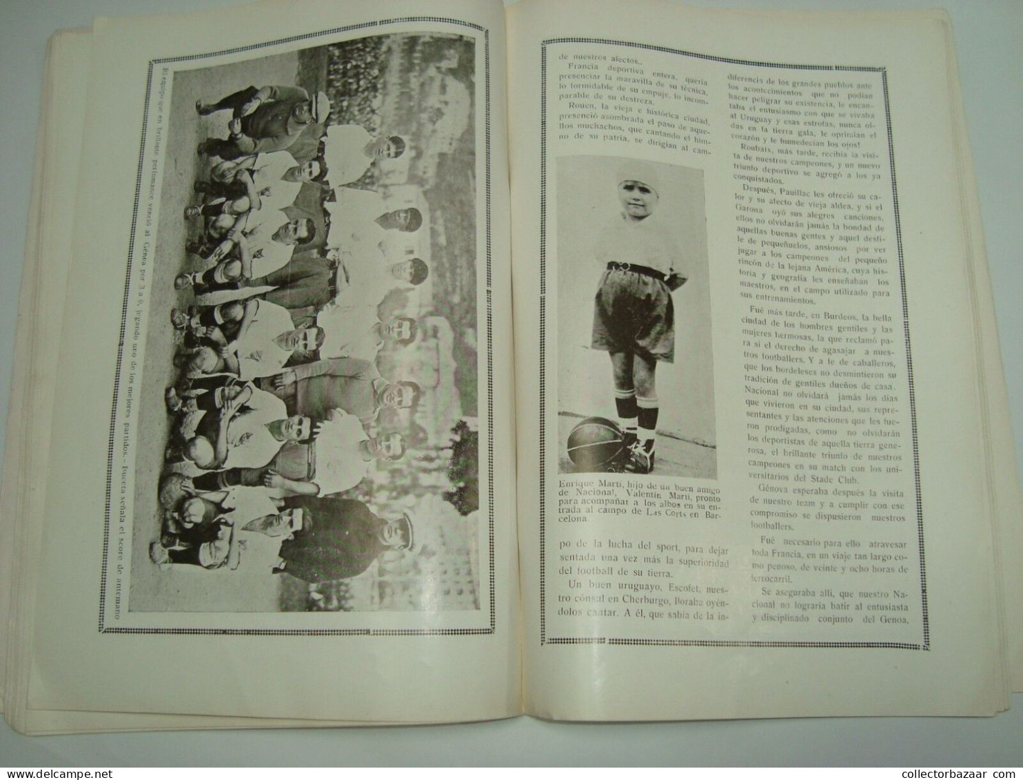CNF URUGUAY 1925 SOCCER MAGAZINE & POSTER GENOA BARCELONA NETHERLAND FRANCE