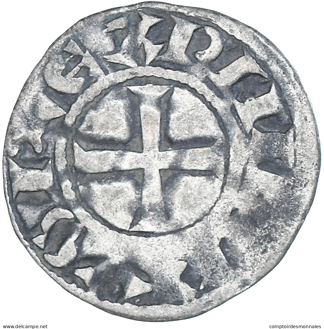 Monnaie, France, Philippe II, Denier Tournois, 1180-1223, Saint-Martin De Tours - 1180-1223 Philippe II Auguste