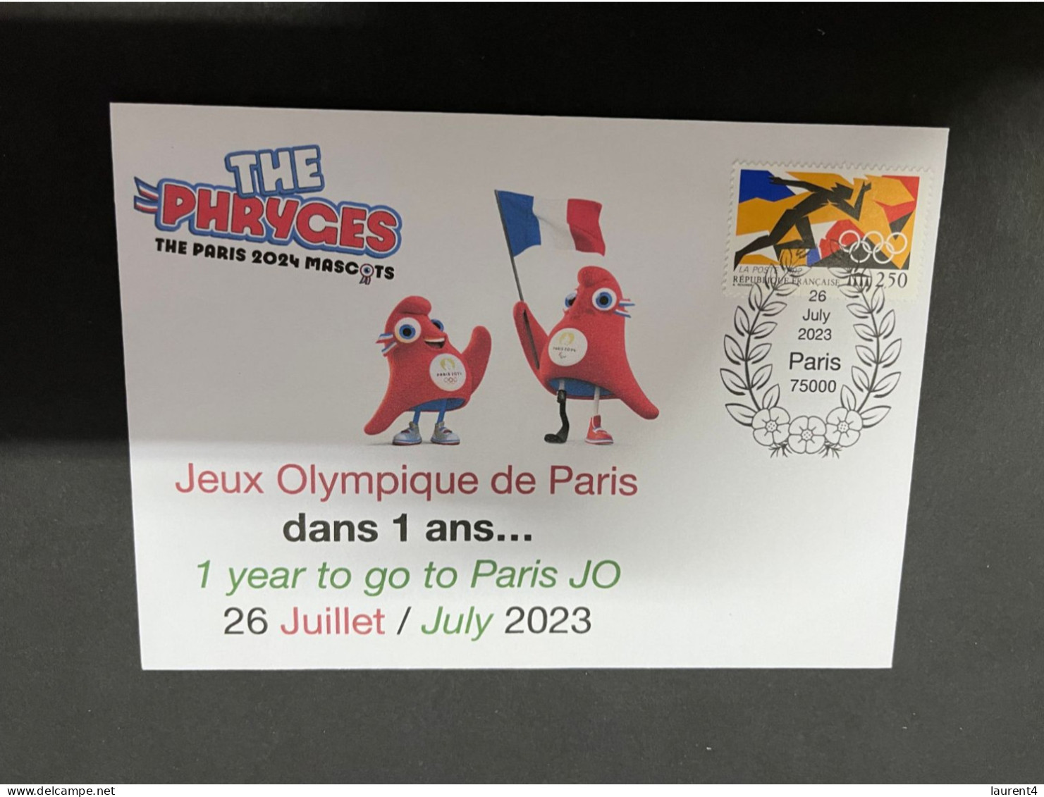 26-7-2023 (3 S 48) Jeux Olympique - JO De Paris - 1 Year To Go Today - 1 Ans Avant Ce Jour... - Zomer 2024: Parijs