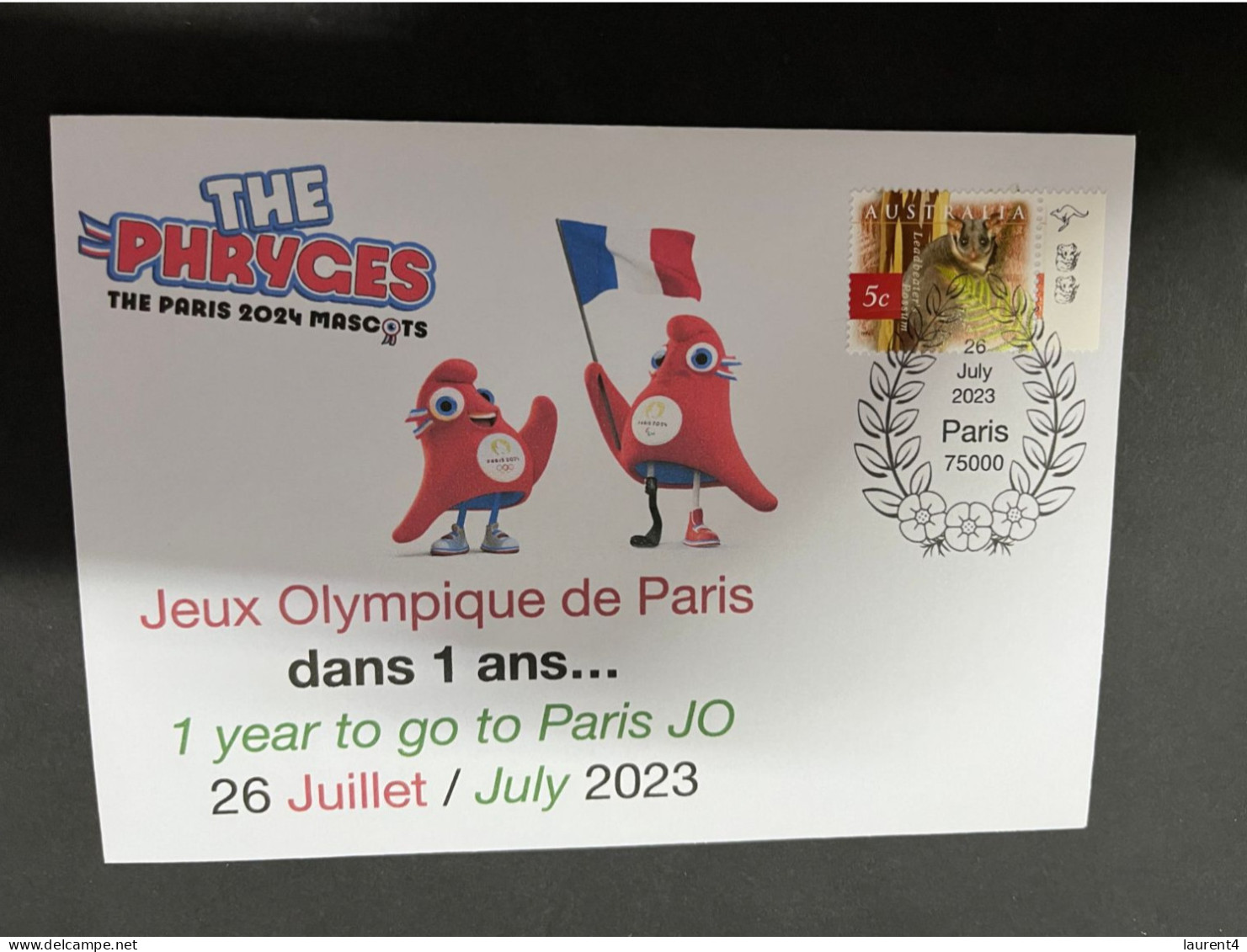 26-7-2023 (3 S 48) Jeux Olympique - JO De Paris - 1 Year To Go Today - 1 Ans Avant Ce Jour... - Estate 2024 : Parigi