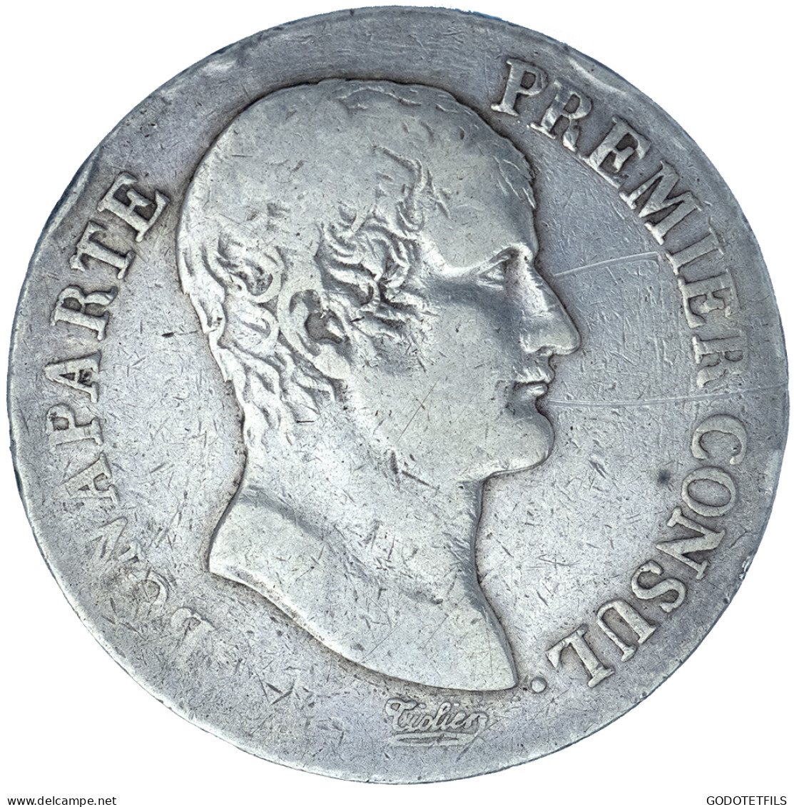 Consulat-5 Francs Bonaparte Premier Consul An 12 (1803) Paris - 5 Francs