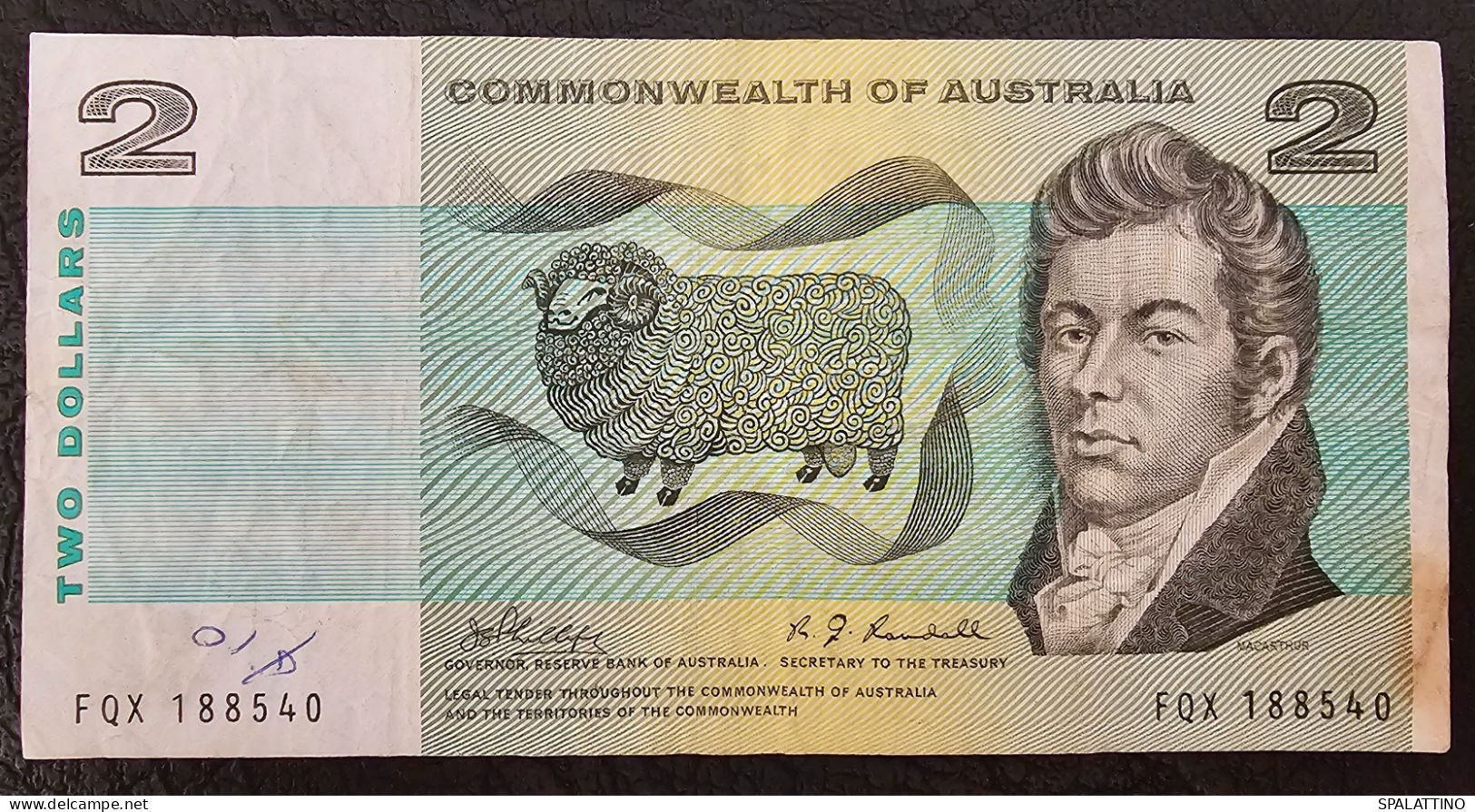 COMMONWEALTH OF AUSTRALIA- 2 DOLLARS 1968 - 1971 - 1966-72 Reserve Bank Of Australia