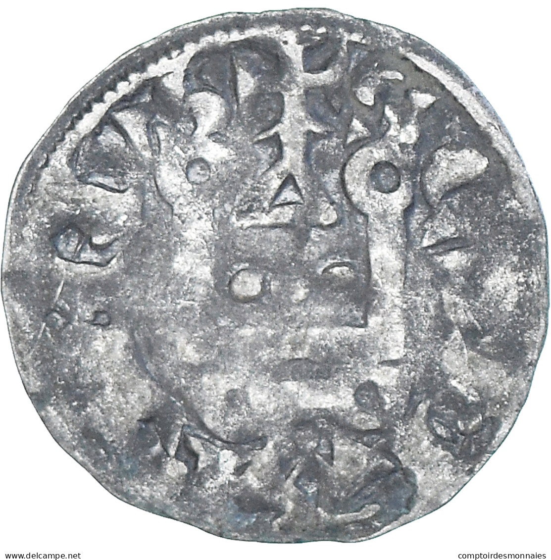 Monnaie, France, Philippe II, Denier Tournois, 1180-1223, Saint-Martin De Tours - 1180-1223 Philippe II Augustus