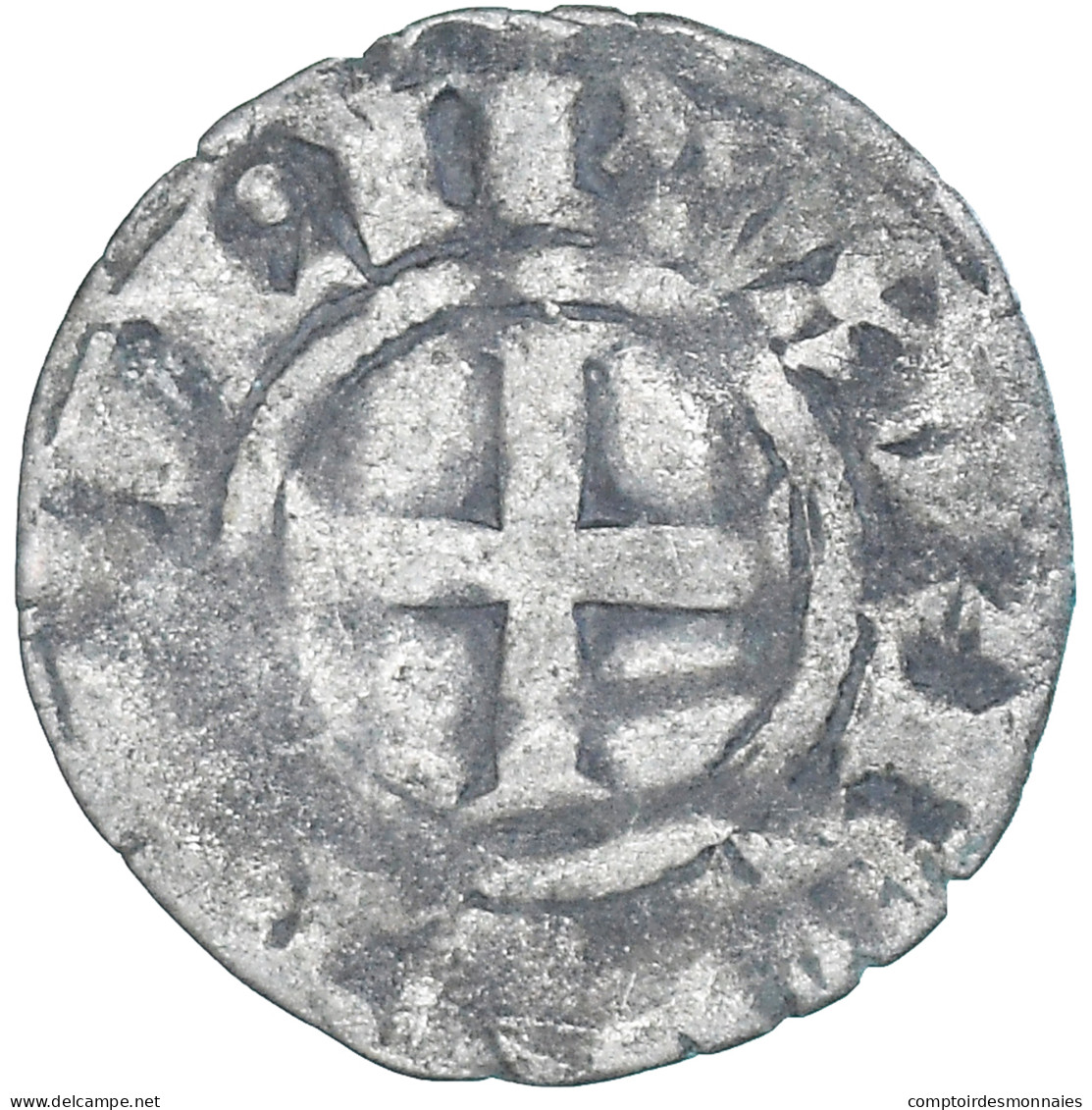 Monnaie, France, Philippe II, Denier Tournois, 1180-1223, Saint-Martin De Tours - 1180-1223 Philipp II. August 