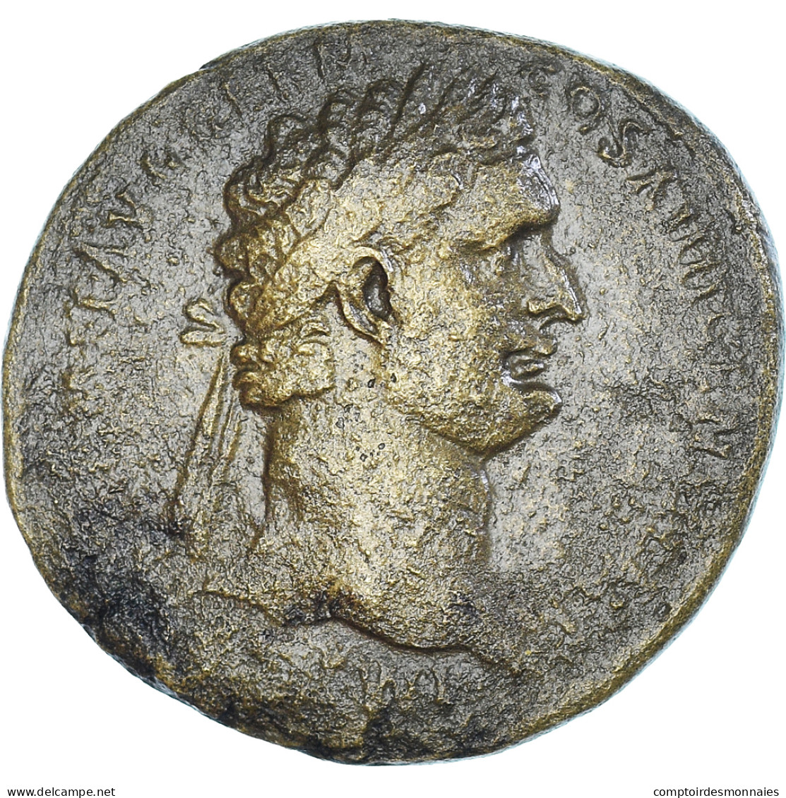 Monnaie, Domitien, Sesterce, 88-89, Rome, B+, Bronze, RIC:639 - Les Flaviens (69 à 96)