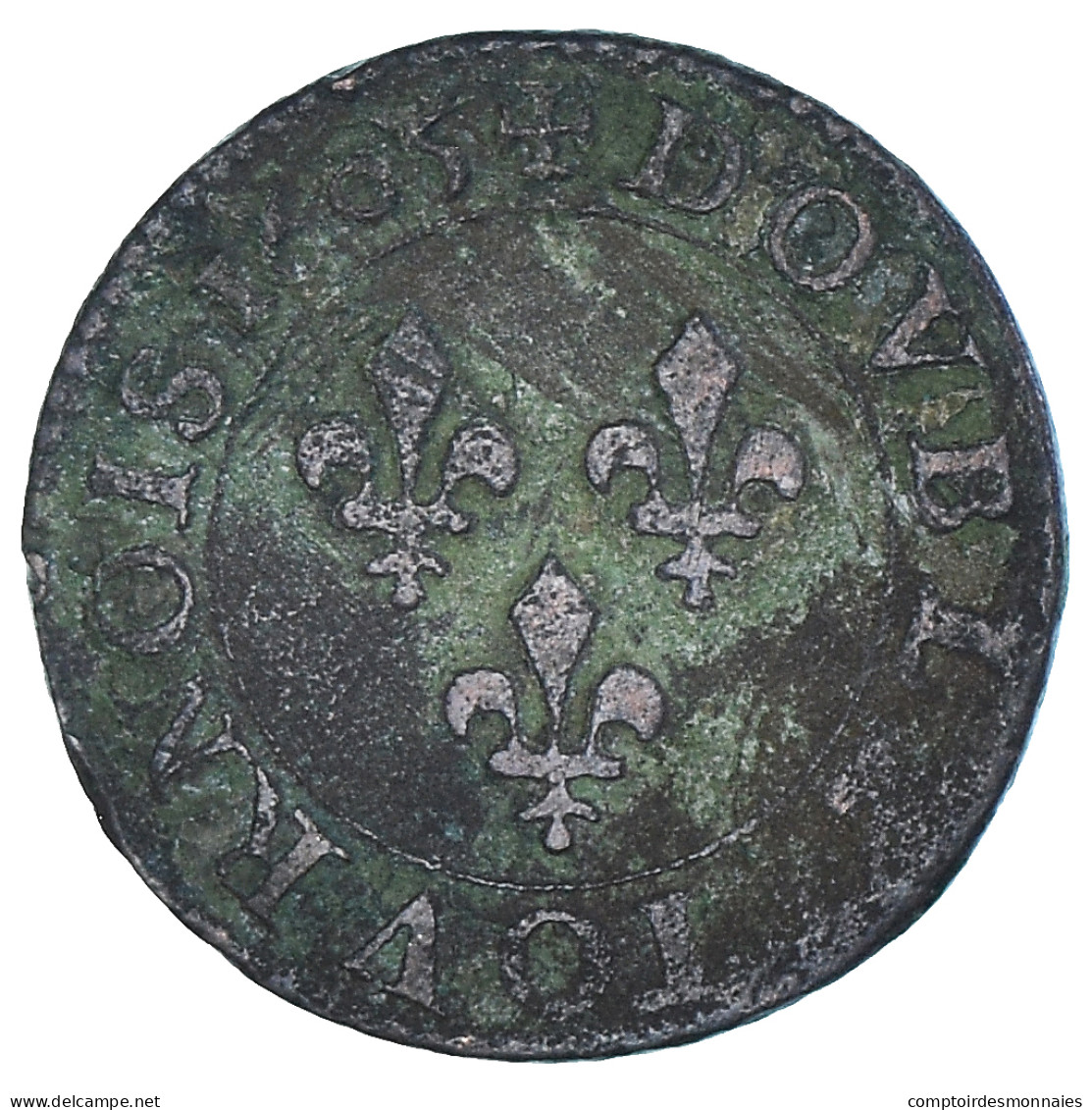 Monnaie, France, Henri IV, Double Tournois, 1605, Paris, TB+, Argent, CGKL:222 - 1589-1610 Henri IV Le Vert-Galant