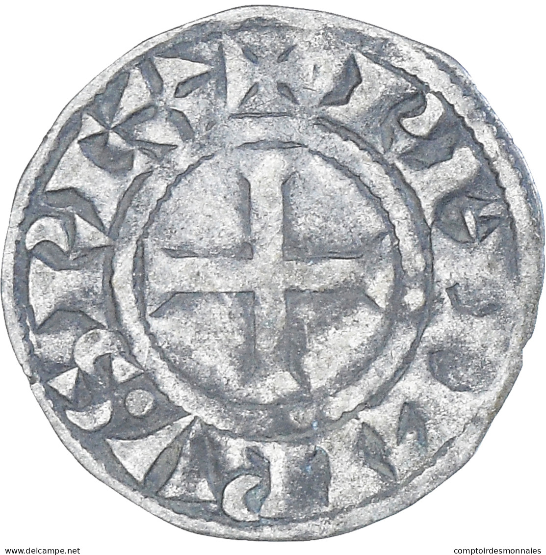 Monnaie, France, Philippe II, Denier Tournois, 1180-1223, Saint-Martin De Tours - 1180-1223 Philipp II. August 