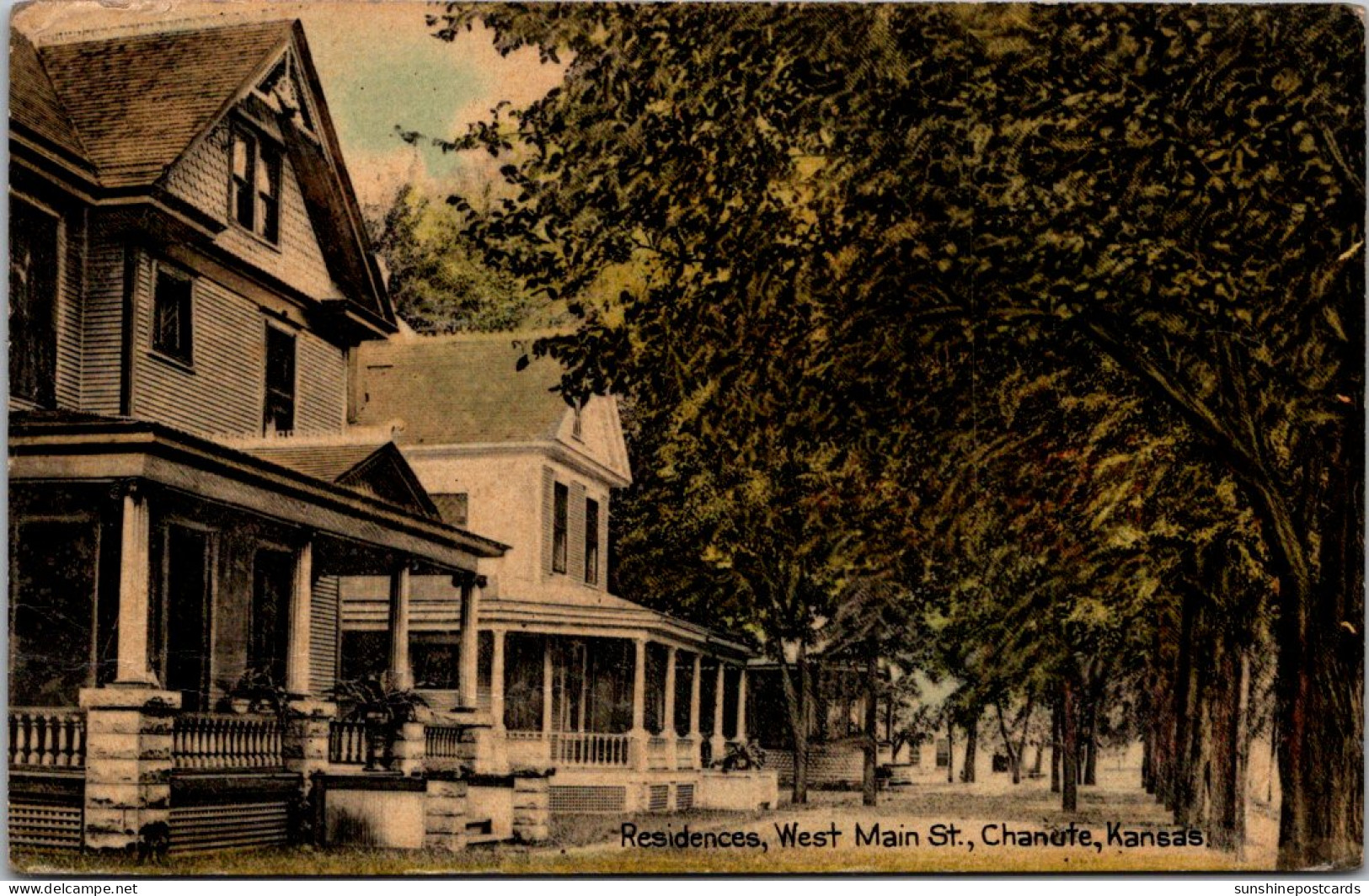 Kansas Chanute West Main Street Residence Section 1913 - Andere & Zonder Classificatie