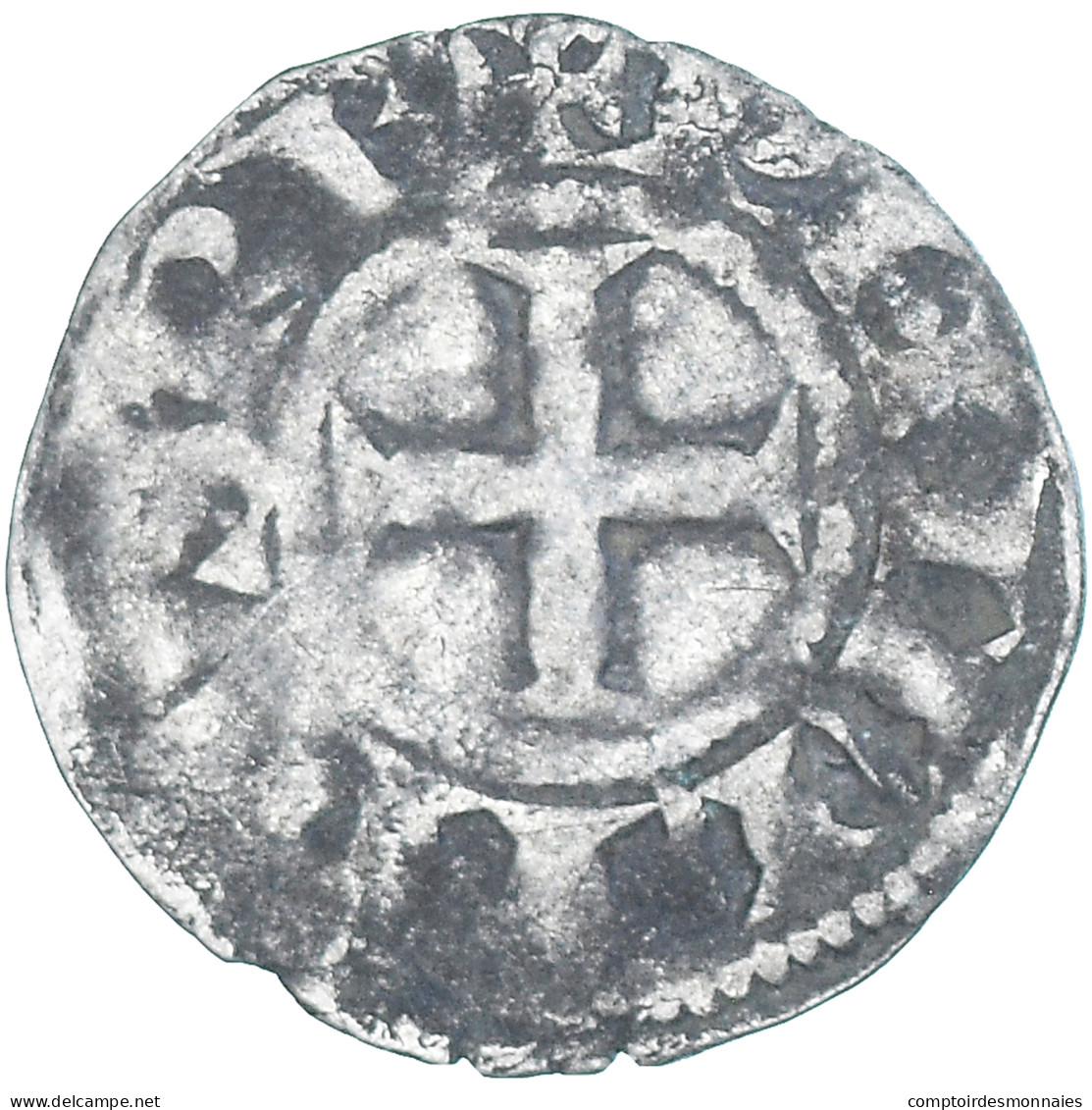 Monnaie, France, Philippe II, Denier, 1180-1223, Saint-Martin De Tours, TB - 1180-1223 Philippe II Augustus