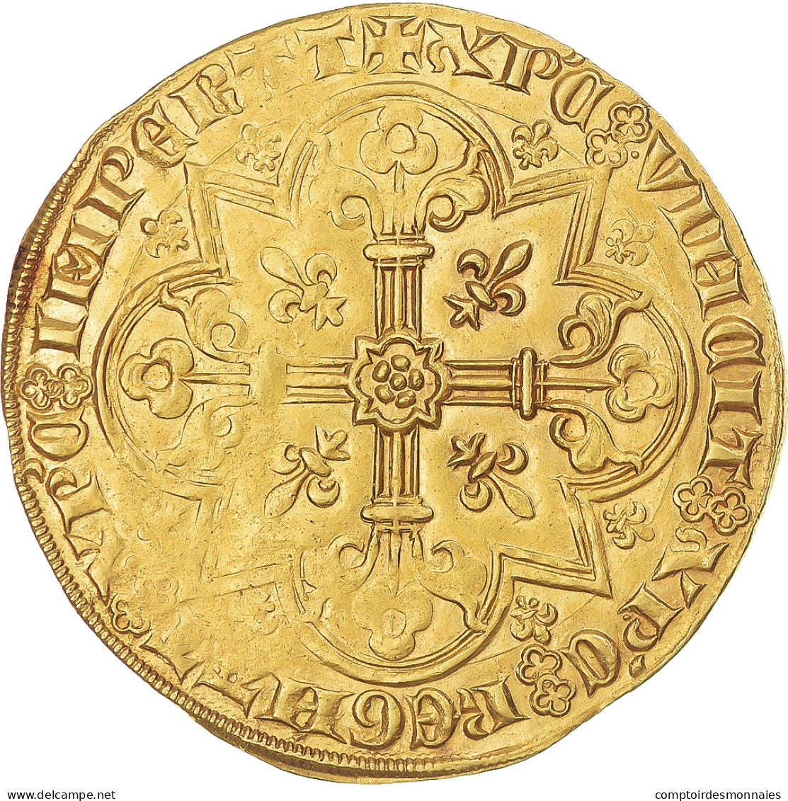 Monnaie, France, Jean II Le Bon, Mouton D'or, 1350-1364, Flan Large, TTB+, Or - 1350-1364 Johann II. Der Gute