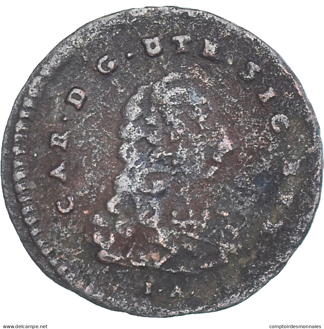 Monnaie, États Italiens, Charles III, 4 Cavalli, 1756, Naples, TB+, Cuivre - Monedas Feudales