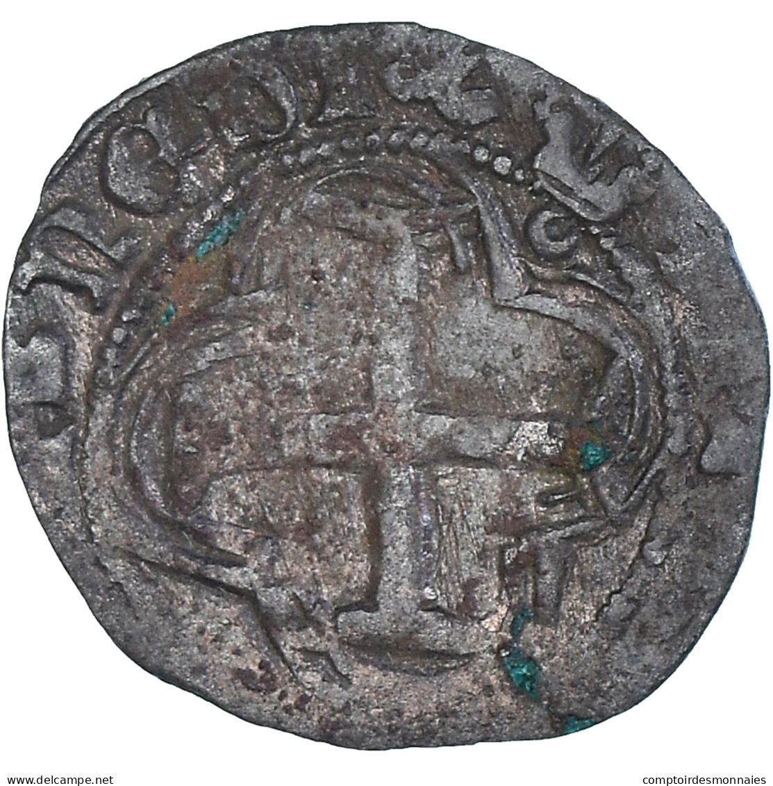 Monnaie, France, Charles VIII, Double Tournois, 1483-1498, Bordeaux, TB, Billon - 1483-1498 Karl VIII. Der Freundliche