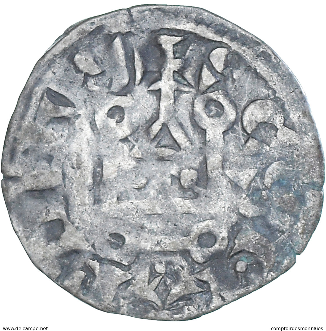 Monnaie, France, Philippe II, Denier Tournois, 1180-1223, Saint-Martin De Tours - 1180-1223 Philippe II Auguste