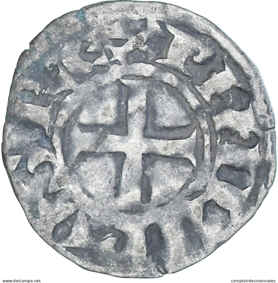 Monnaie, France, Philippe II, Denier Tournois, 1180-1223, Saint-Martin De Tours - 1180-1223 Philippe II Augustus