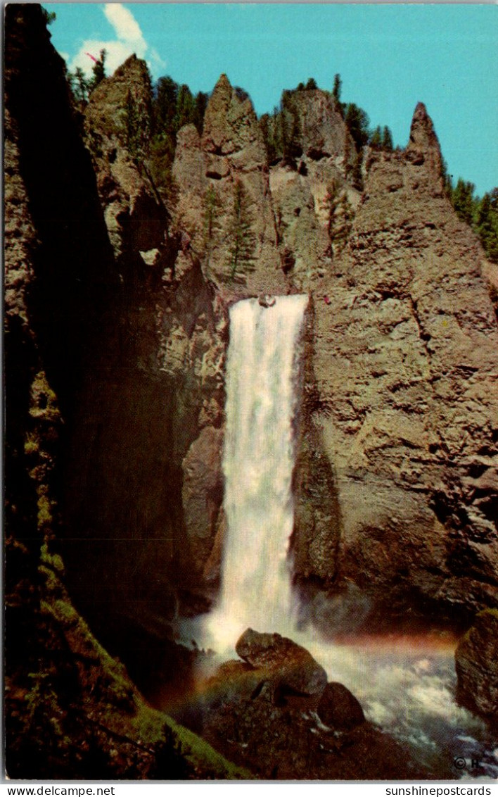 Yellowstone National Park Tower Fall In Tower Creek - USA National Parks