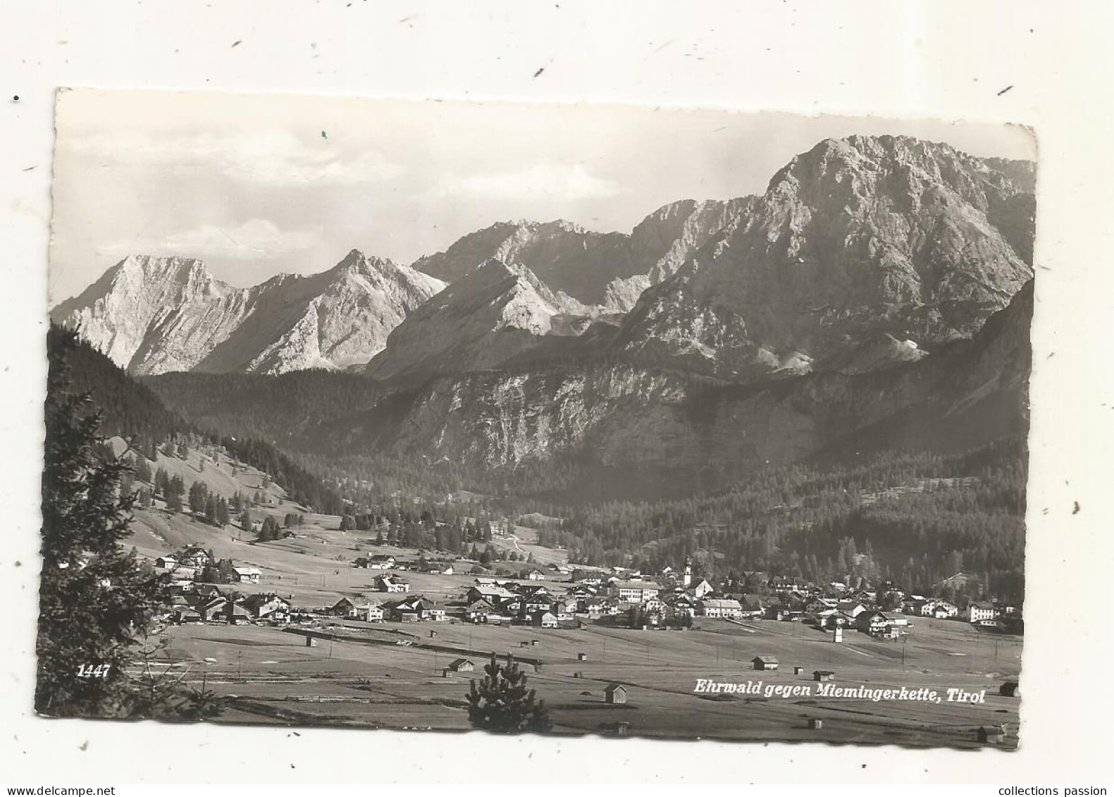 Cp, AUTRICHE, Ehrwald Gegen MIEMINGERKETTE, Tirol, Voyagée - Imst