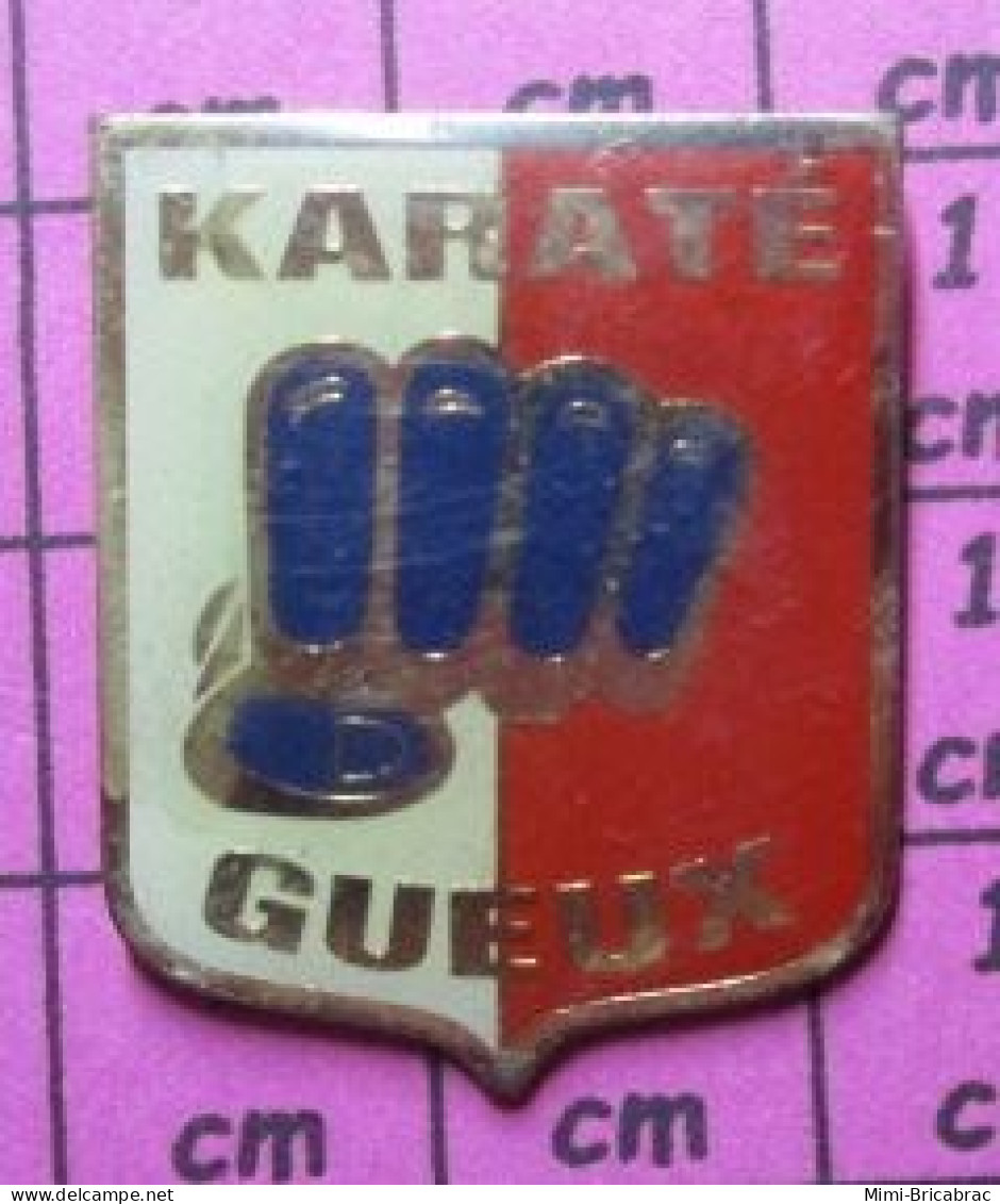 2117 Pin's Pins / Beau Et Rare / SPORTS / POING CLUB KARATE GUEUX - Judo