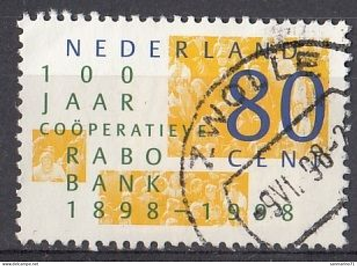 NETHERLANDS 1659,used,falc Hinged - Oblitérés