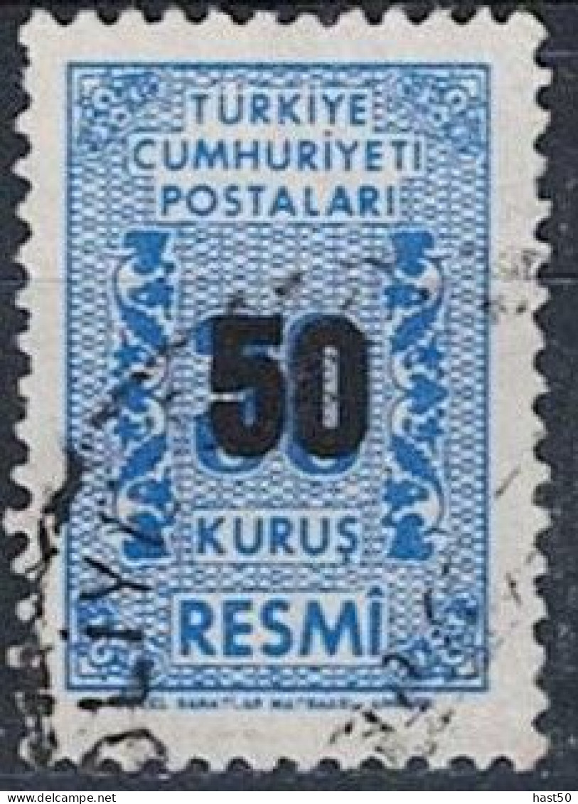 Türkei Turkey Turquie - Dienst/Service Wertziffer Zwischen Ranken (MiNr: 84) 1963 - Gest Used Obl - Official Stamps