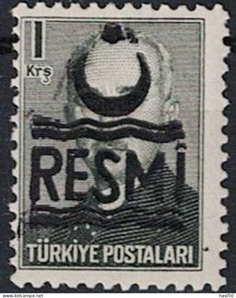 Türkei Turkey Turquie - Dienst/Service Aufdruck RESMI (MiNr: 56) 1957 - Postfrisch ** MNH - Timbres De Service