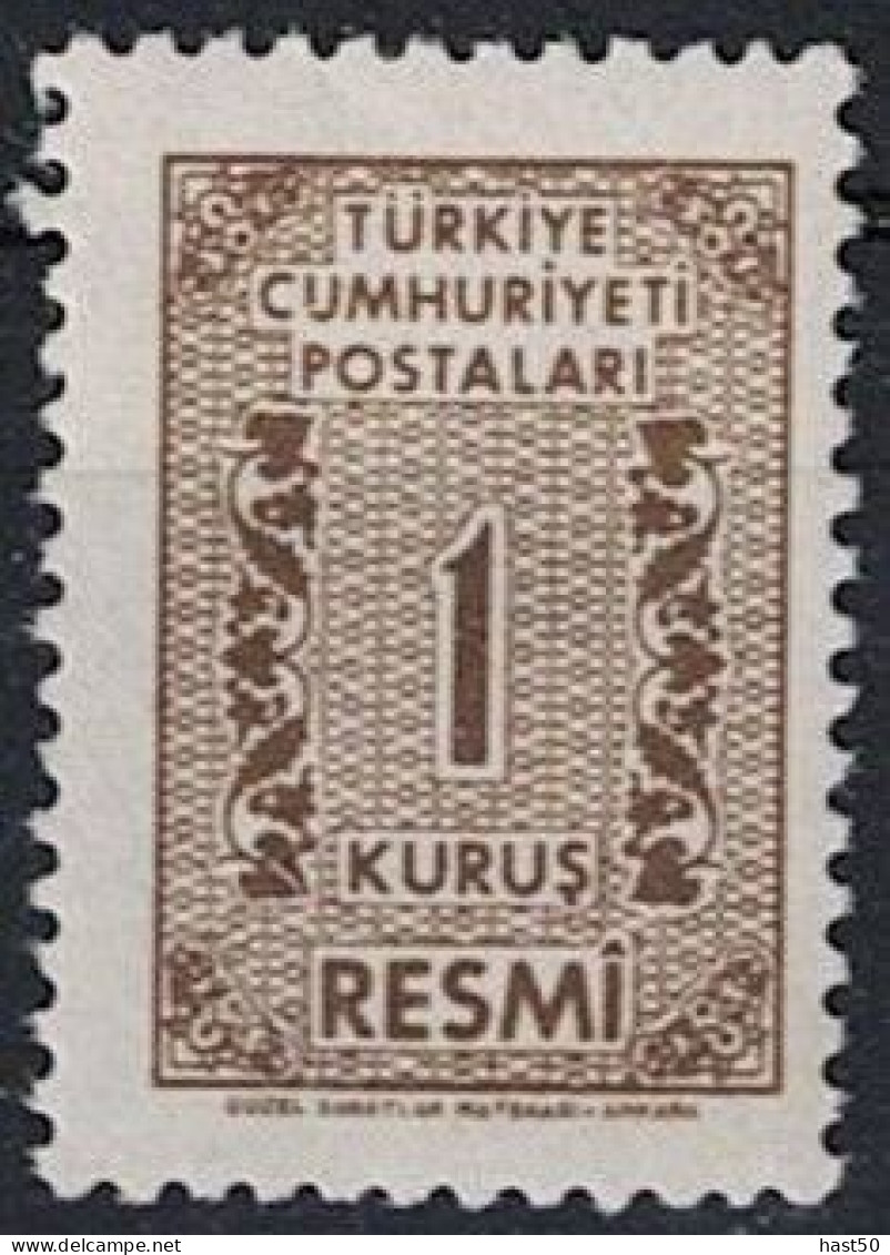 Türkei Turkey Turquie - Dienst/Service Wertziffer Und Ranken (MiNr: 78) 1962 - Postfrisch ** MNH - Dienstzegels