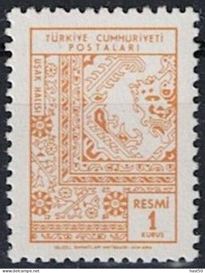 Türkei Turkey Turquie - Dienst/Service Ornamente (MiNr: 103) 1966 - Postfrisch ** MNH - Timbres De Service