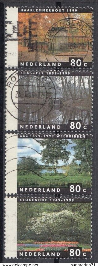 NETHERLANDS 1709-1712,used,falc Hinged - Oblitérés