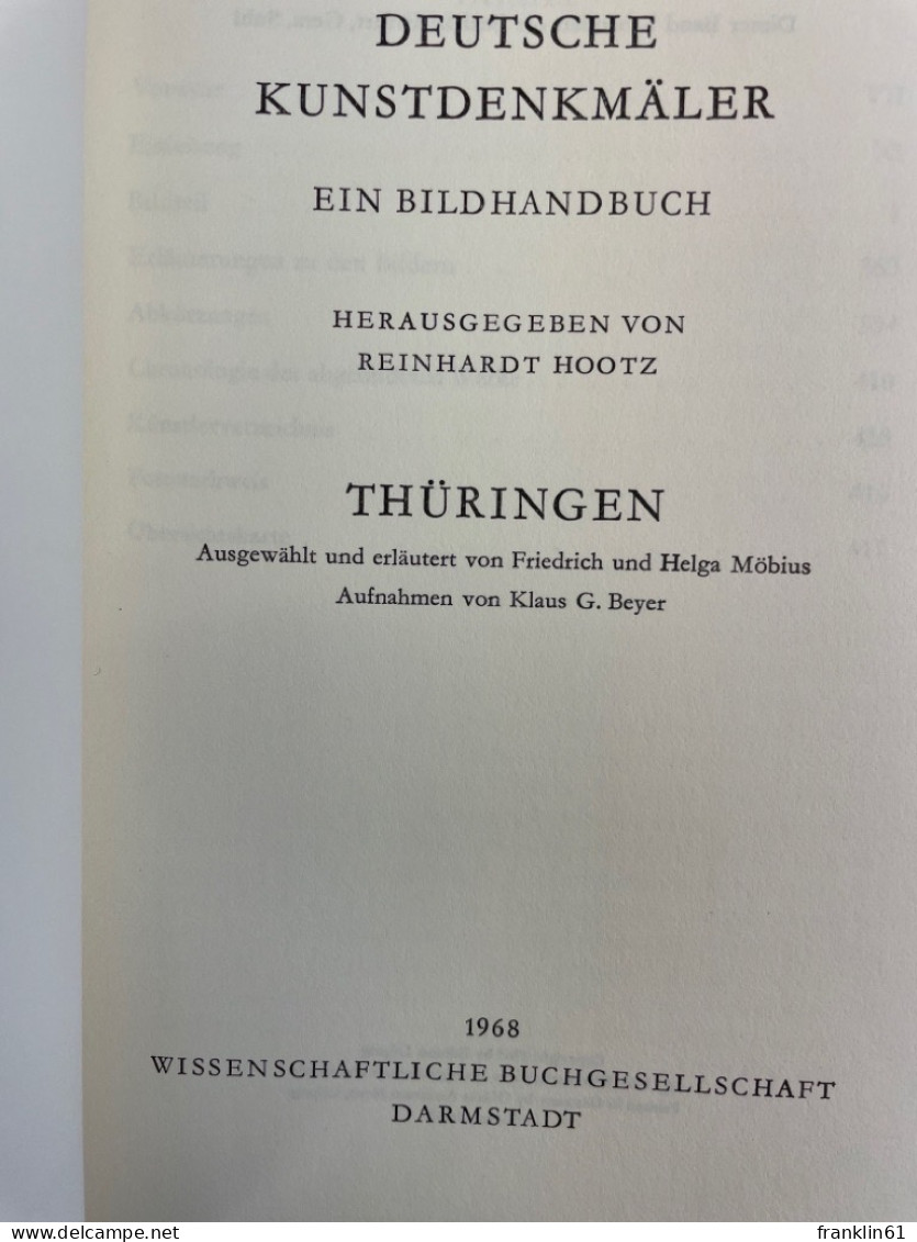 Kunstdenkmäler In Deutschland. 14 Bände. - Architecture