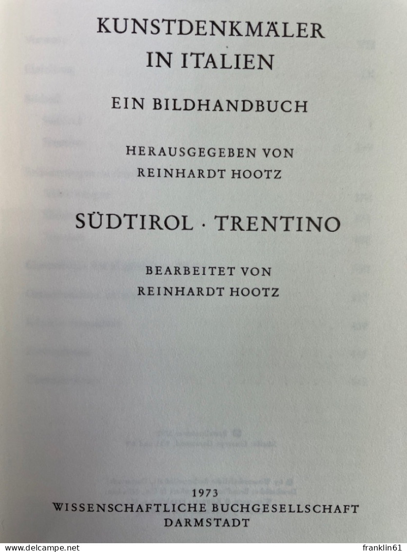 Kunstdenkmäler in Italien. 2 Bände.