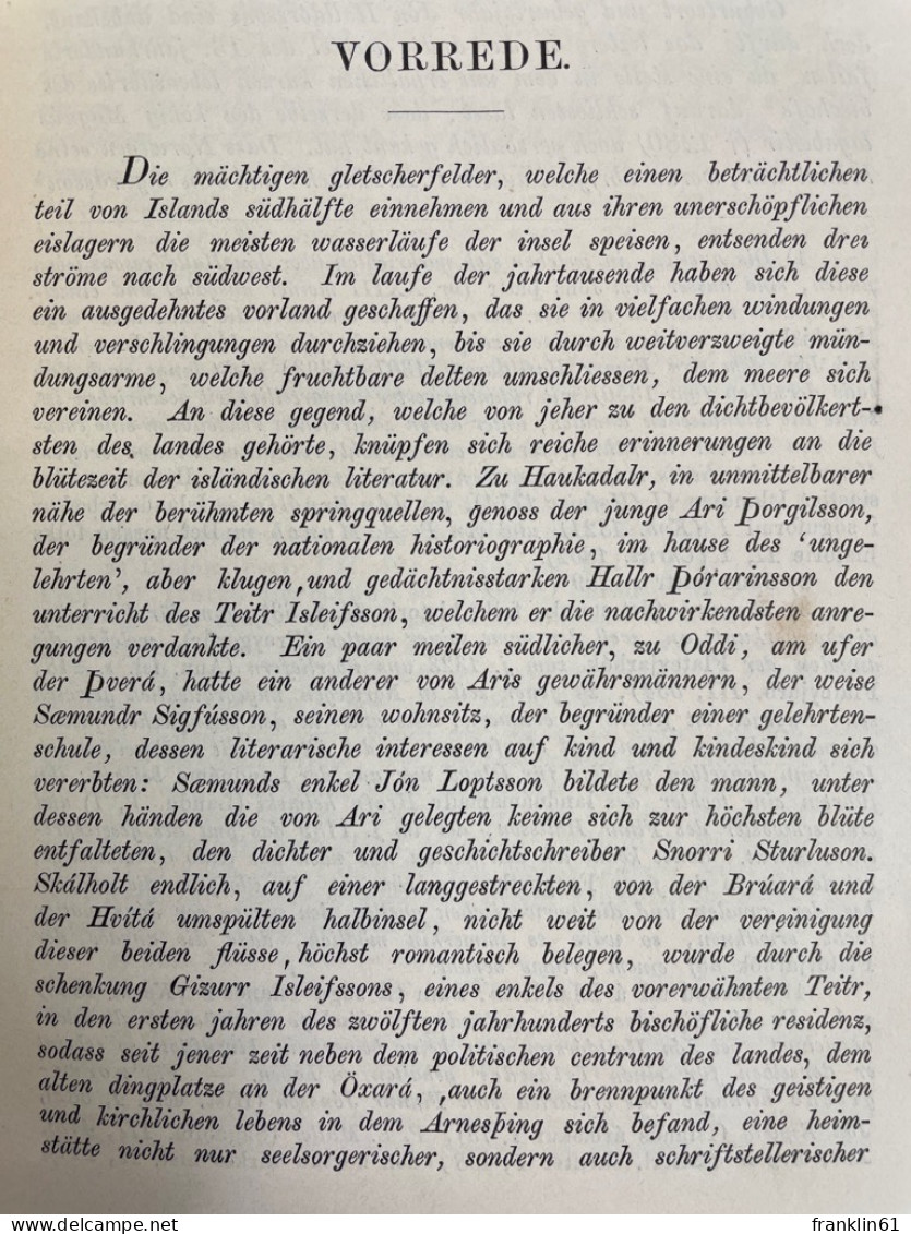 Islendzk Aeventyri. Isländische Legenden, Novellen Und Märchen. 2.Band. - Racconti E Leggende