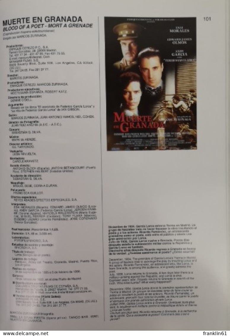 Cine Espanol. Spanish Cinema. Cinema Espagnol. - Theater & Dans