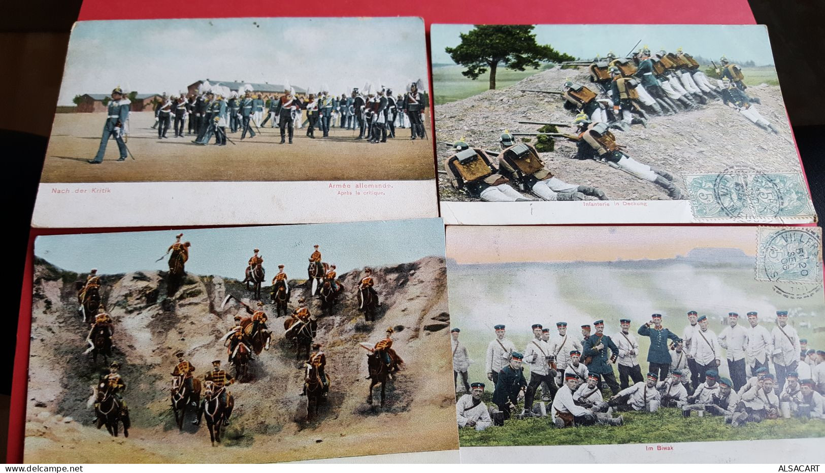 Lot De 9 Cartes Militaires , Manoeuvres - Verzamelingen & Kavels