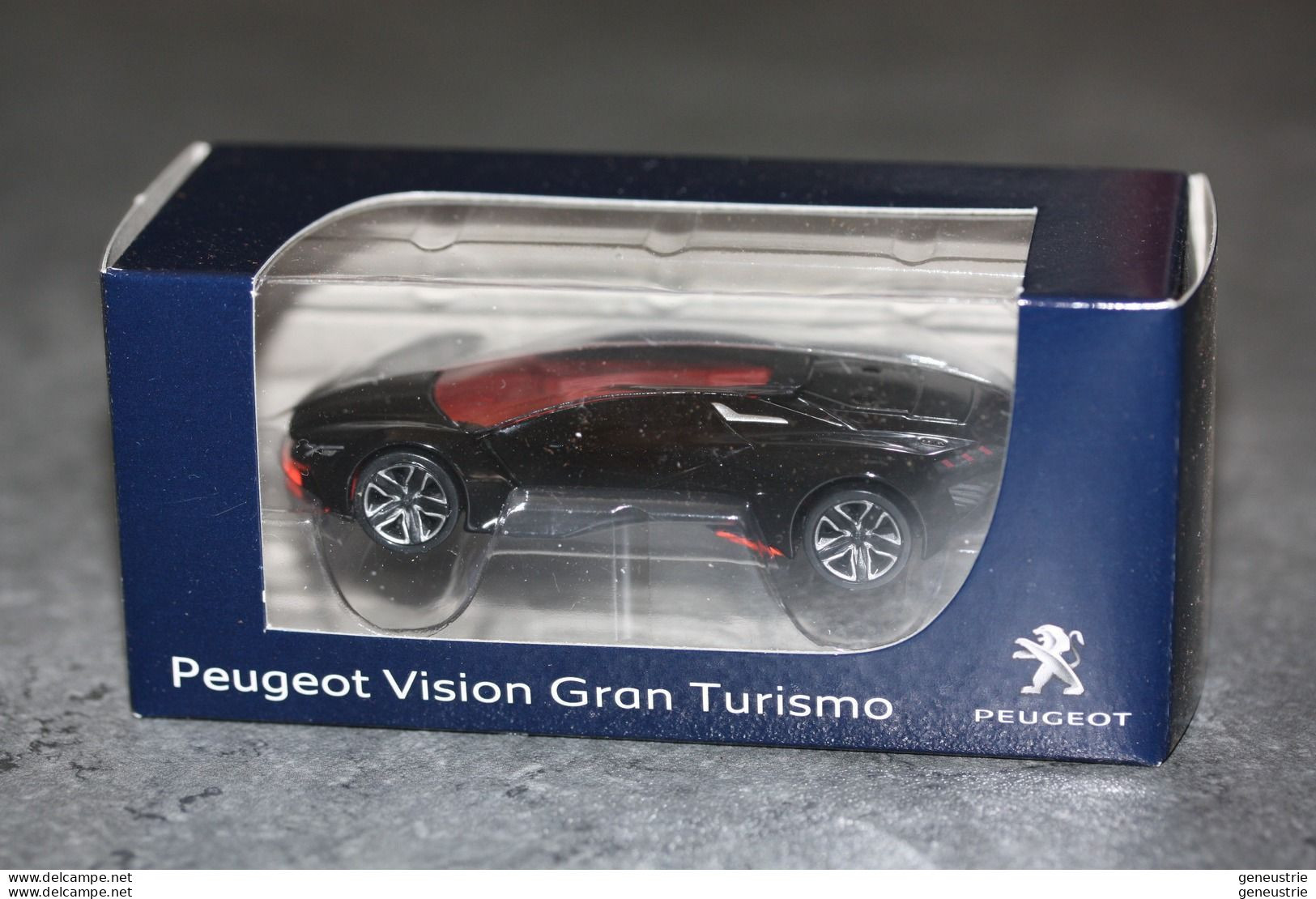 Voiture Miniature Noire "Peugeot Vision Gran Turismo 1/64e / 3 Inches Norev - Vision GT 2015" PSA - Norev