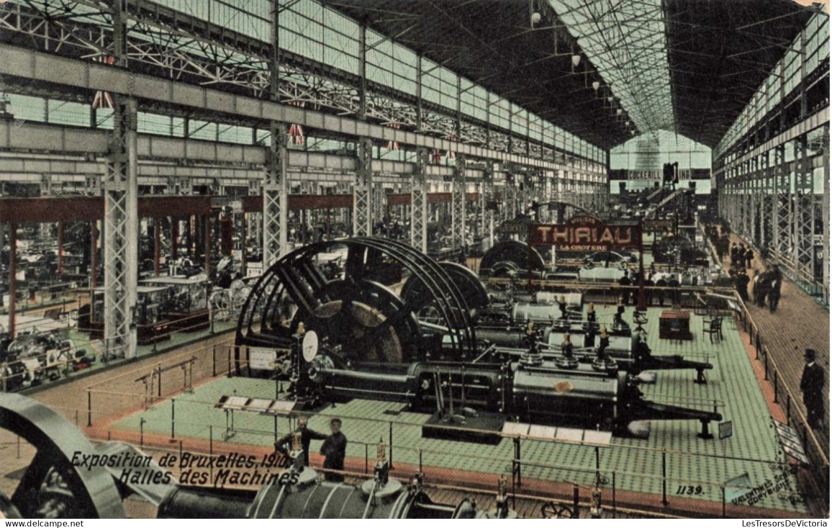 BELGIQUE - Bruxelles - Expositions De Bruxelles 1910 - Halles Des Machines - Thiriau - Colorisé - Carte Postale Ancienne - Mostre Universali