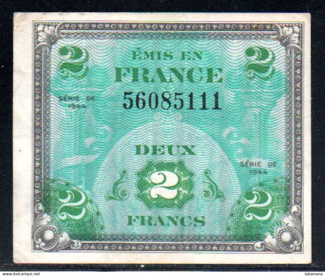 570-France Imp. Amé. 2fr 1944 - 560 - 1944 Flagge/Frankreich