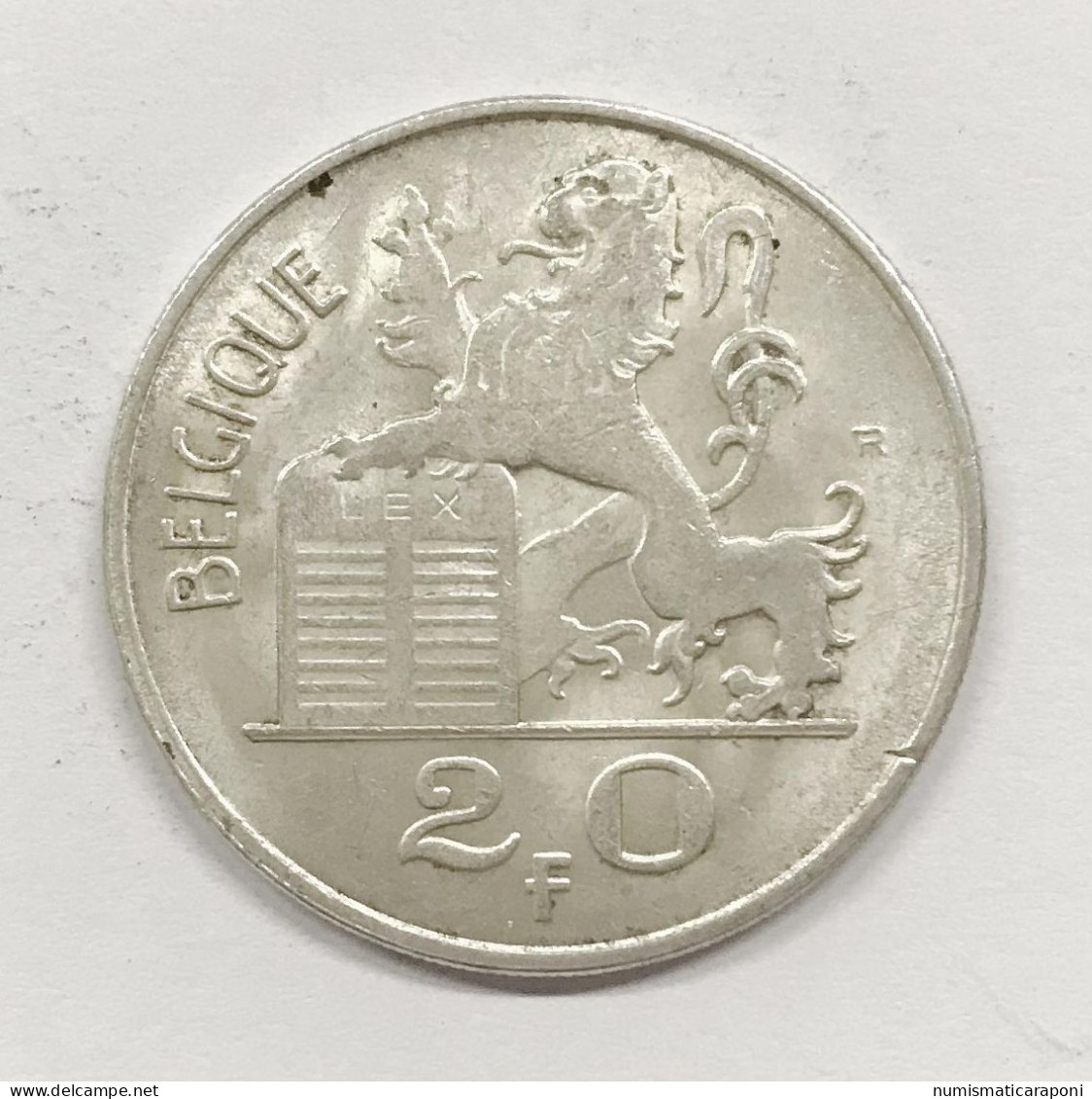 Belgio Belgie Belgique 20 Francs  1950 E.1087 - Royaux / De Noblesse