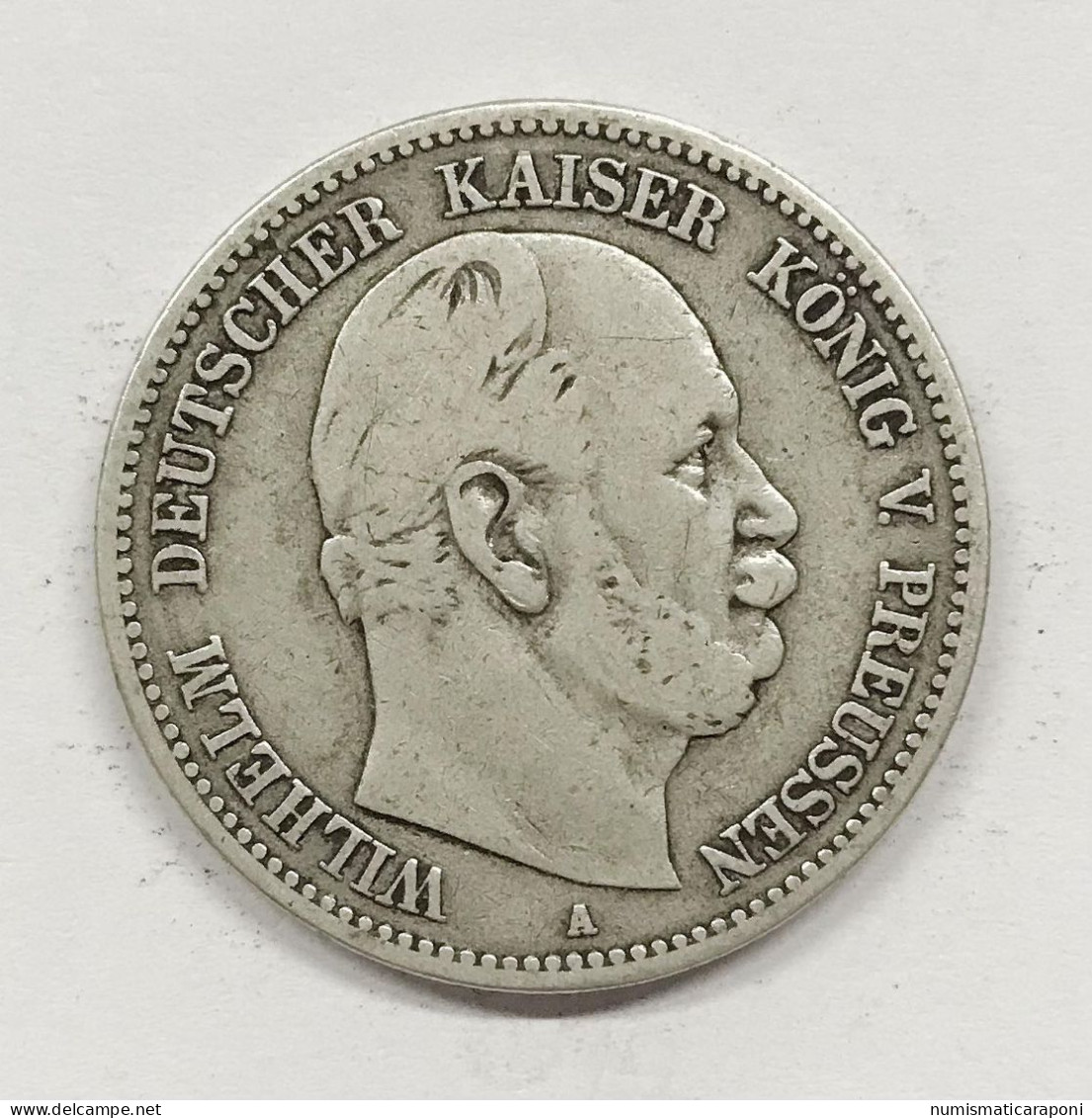 Germania Prussia  Wilhelm I° 2 Mark 1876 A E.1090 - Taler & Doppeltaler