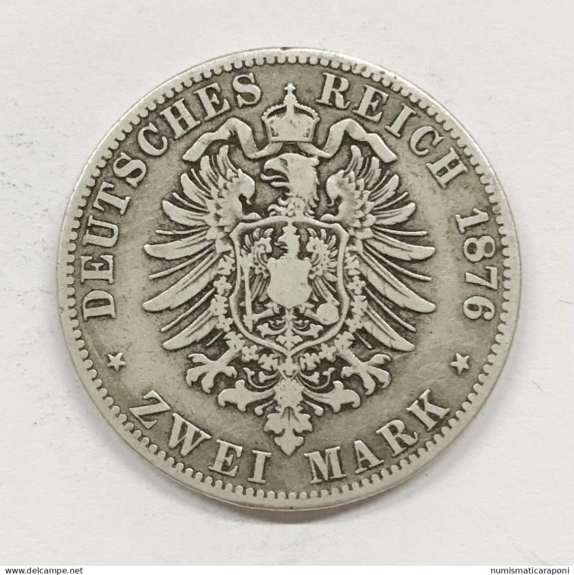 Germania Prussia  Wilhelm I° 2 Mark 1876 A E.1090 - Taler & Doppeltaler