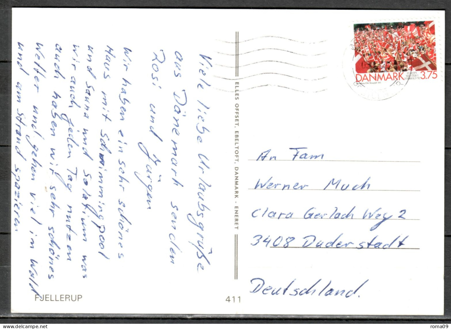 MiNr. 1035, Gewinn Der Fußball-Europameisterschaft, Auf Postkarte Nach Deutschland; B-1980 - Covers & Documents