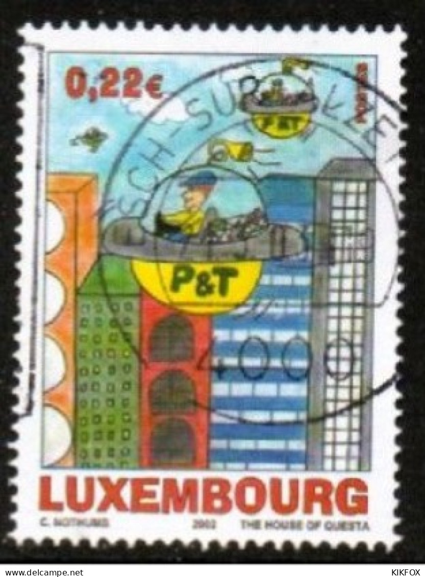 LUXEMBOURG, LUXEMBURG 2002, MI 1590, KINDER UND JUGEND-MALWETTBEWERB, GESTEMPELT, OBLITÉRÉS - Usati