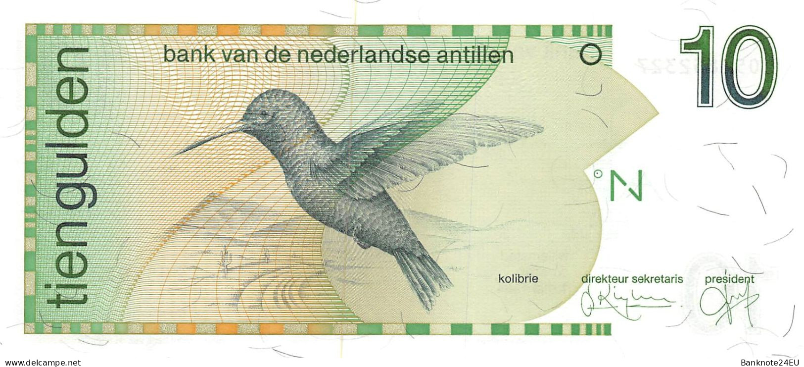 Netherlands Antilles Set 5-10-25 Gulden 1994 Unc, Banknote24 - 25 Gulden