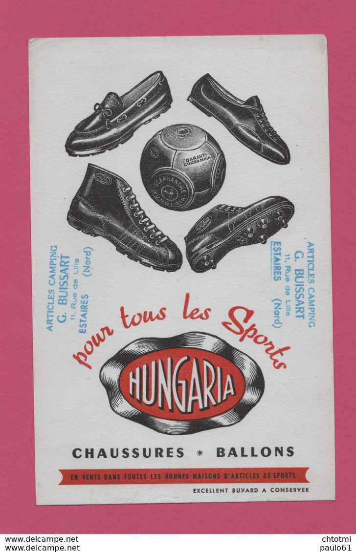 BUVARD & Blotting Paper : Chaussures HUNGARIA  G. BUISSART  ETAIRES - Scarpe