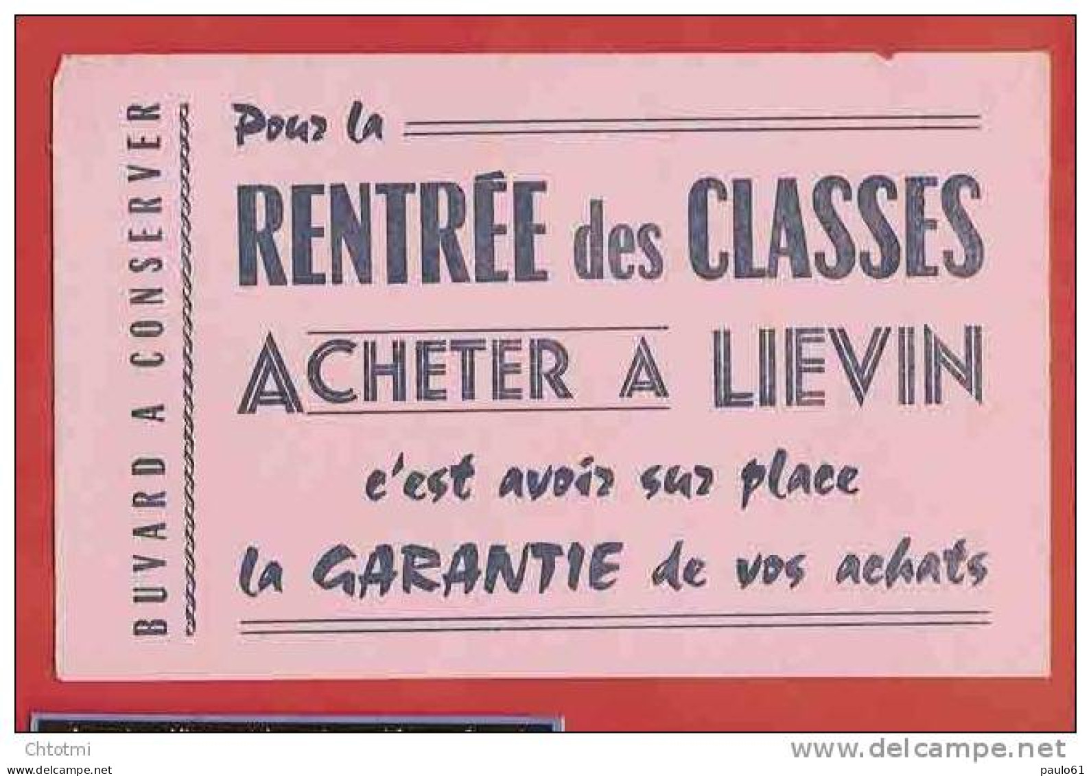 BUVARD / BLOTTER : Rentrée Des Classes Acheter à  LIEVIN - Papeterie