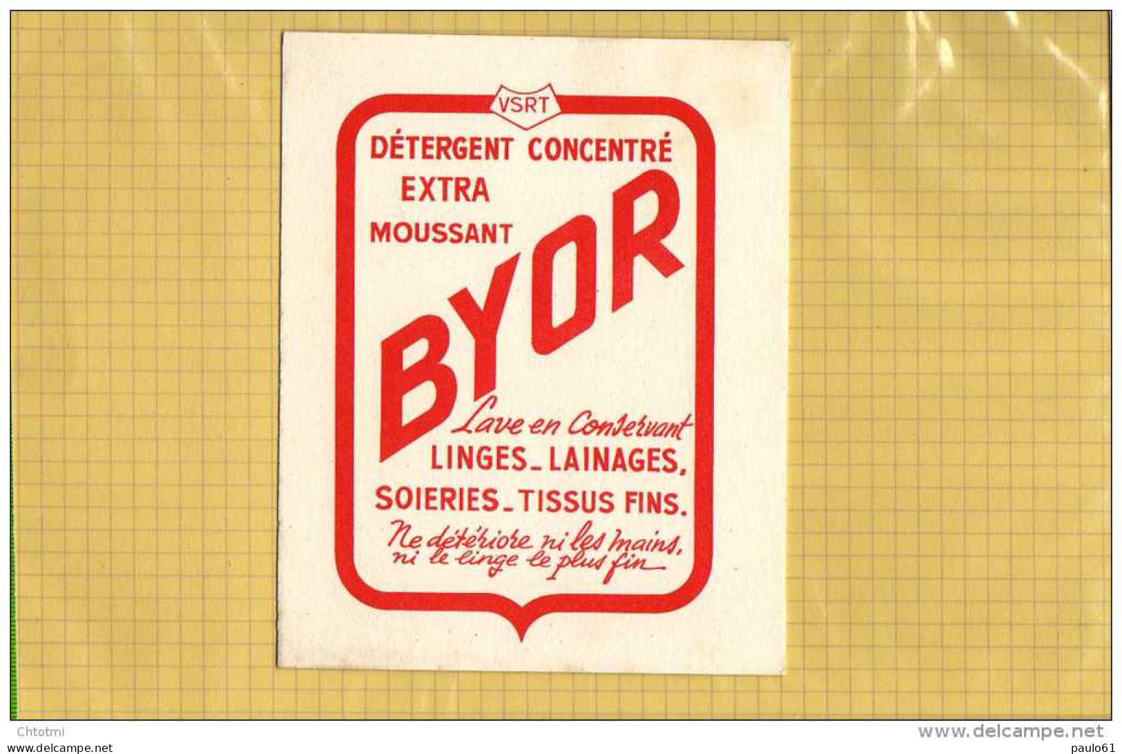 BUVARD :Detergent  Concentré BYOR - Verf & Lak