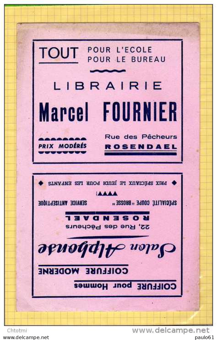 BUVARD : Librairie Marcel FOURNIER  Coiffure Moderne  Rosendael - Stationeries (flat Articles)