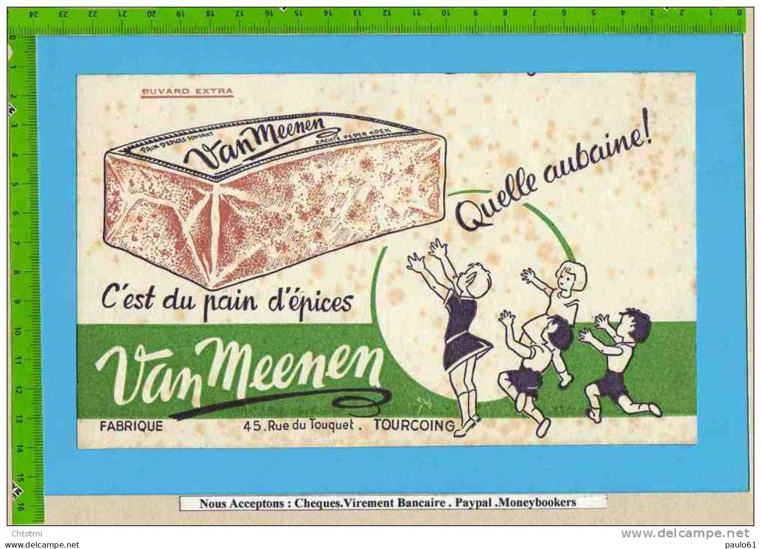 BUVARD  : Pain D'Epices VAN MEENEN  TOURCOING - Gingerbread